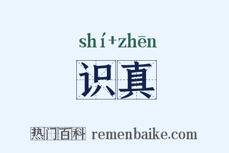 识真是什么意思的图片